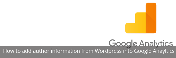 How to add author information from WordPress into Google Anayltics