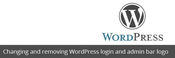 Changing and removing WordPress login and admin bar logo
